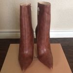 Simmi London  Aysha Brown Orange Faux Snake Print Stiletto Ankle Boots Photo 2