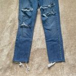 Reformation Jeans Blue Distressed High and Skinny Crop Jeans in Syracuse Photo 2