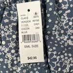 PacSun blue w white flowers dress size small Photo 2