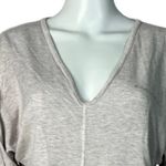 Good hYOUman Shirt Womens Pink Gray Thankful Sweatshirt Everyday Casual Small Photo 3