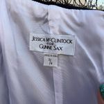 Jessica McClintock Y2K  color block strapless A line prom dress black white pink Photo 5