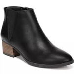 Dr. Scholl’s black tumbler ankle boots faux leather women’s size‎ 10 business Photo 0