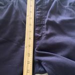 Escada Sports Pants Womens Navy Blue Cotton Twill Casual High Rise Crop 36 (6) Photo 6