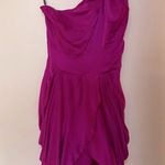 Bebe - One Shoulder Purple Mini Dress Photo 2