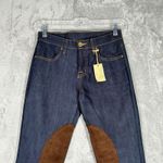 L'Exposition Jeans Women 00 24" Blue Equestrian Pants Breeches Boot Cut Dark Photo 3