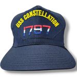 California Headwear USS Constellation 1797 Hat Sz M/L By CH Vintage Snapback Hat Unisex Hat Photo 0