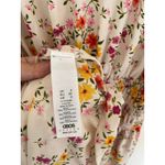 ASOS DESIGN shirred midi tea dress in cream meadow floral print Size US 0 Photo 10