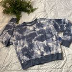 Abound Blue and White Tie-Dye Sweatshirt Photo 0