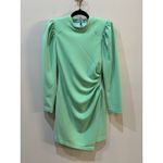 ALC Frank NWT A.L.C.‎ Mini Cady Jane Sheath Dress Crepe Ruched Long Sleeve Green Size 00 Photo 6