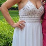 Lulus White And Gold Maxi Dress Photo 0
