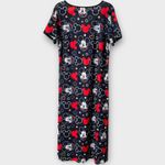 Disney Mickey Mouse Print Women's Size Medium Flowy Maxi Long Dress Photo 2