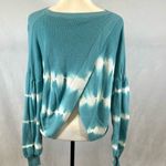 FATE. split open back balloon sleeve tie dye sweater size medium Photo 6