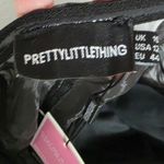 Pretty Little Thing PTL  Black Shell Frill Cup Corset Bodycon Dress Size 12 NEW Photo 4