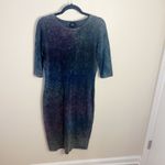 ASOS  Marled Midi Dress Gray Purple Ombre Size US 8 Stretch Photo 6