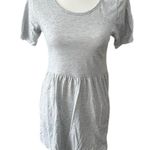 Boutique Casual Gray Short Sleeve Mini Dress‎ Cotton Blend Basic Everyday Style Photo 0