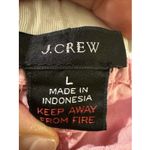 J.Crew Pajama Pants Sz L Pink 100% Cotton Drawstring Lounge Sleepwear Size L Photo 2