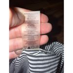 Calvin Klein  Women's Black White Stripe Button Down Shirt Tunic Long Sleeve M Photo 4