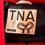 TNA Aritzia Women's Varsity Bomber Spee Wool Letterman Jacket Size Large Red Photo 6