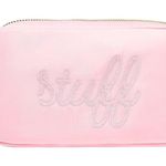 Stoney Clover Lane "stuff" Embroidered Small Pouch in Flamingo New Bag Photo 0