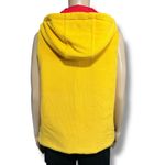 Jones New York Vintage Sport Womens Reversible Vest Fleece Hooded Red Yellow Med Photo 8