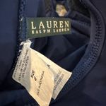 Lauren Ralph Lauren Lace Up Bandeau Swimsuit One Piece Size 6 Navy Blue Photo 6