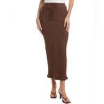 Project Social T New  Milan Sweater Rib Midi Skirt in Cacao Photo 1