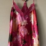 Lilac + London Pink Floral Satin & Lace Sexy Lingerie Chemise Top Size Small Photo 0