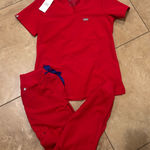 FIGS  Red Scrubs Set Photo 0