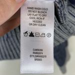 Splendid  Navy & White Ribbed Knit Hooded Sweater Photo 6