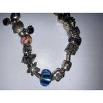 Pandora  Bracelet  21 charms Sterling Silver Cocktail Money Bag Heart Gift 8.5" Photo 4