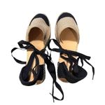 Free People NIB!  Island Time Wrap Espadrilles Black/Tan - Size EU 39 / US 8.5 Photo 5