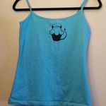 Devil cupcake camisole top, made in USA Blue Size L Photo 0