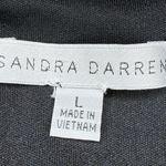 Sandra Darren Dress L Shift Knee Length Black Stretch Flare Sleeve Career Office Photo 5