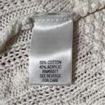 Croft & Barrow Cable Knit Open Cardigan Creamy White Size L Photo 9