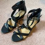 Lucky Brand Women's Size 10 Sandals Black  Jinela Wedge Back Zip Photo 1