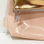 Kenzo Fragrance Patent Pink Gold Gold Over Cosmetic Clutch Bag Makeup Photo 1