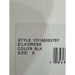 Likely  Eila Cutout Waist‎ Long Sleeve Dress in Black Textured Size 8 Photo 6