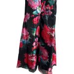Teri Jon Rickie Freeman Black Floral Organza V Photo 15