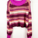 Free People NWT  Devon Striped Sweater M Photo 2