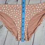 Aerie  Bikini Bottoms Tan White Speckle Textured Swimsuit Size L Photo 8