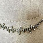 Silver tone rhinestone dainty choker necklace Photo 0