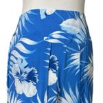 Favant Hawaii Pant Set Wrap Top Wide Leg Pants Blue Tropical Women’s Size Large Photo 12