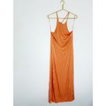 ZARA  Peach Orange Sayin High Neck Slip Maxi Dress Size XS Wedding 4437/071 Photo 3
