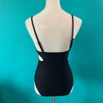 Aerie NWT Shine Rib Voop Cheeky One Piece Swimsuit True Black Beach Surf Size S Photo 4