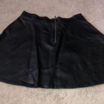 American Eagle Outfitters Mini Skater Skirt black Faux Leather Size 4 Photo 6