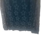 Adrianna Papell Women's Size Large Dark Pine Green Floral Lace Whymsigoth Top Photo 2