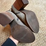 Jessica Simpson Sesley Gray Suede Leather Fringe Heeled Ankle Bootie SZ 10 Comfy Photo 9