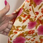 easel Maxi Floral Empire Waist Pink Brown Small Dress Boho Cottage Prairie NWT Photo 9