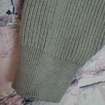 Altar'd State  MOSS GREEN RIBBED KNIT V NECK CROPPED SWEATER TOP SMALL Photo 5