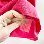 Kinross Cashmere Crewneck Pullover Puff Sleeve Sweater Pink Medium Photo 3